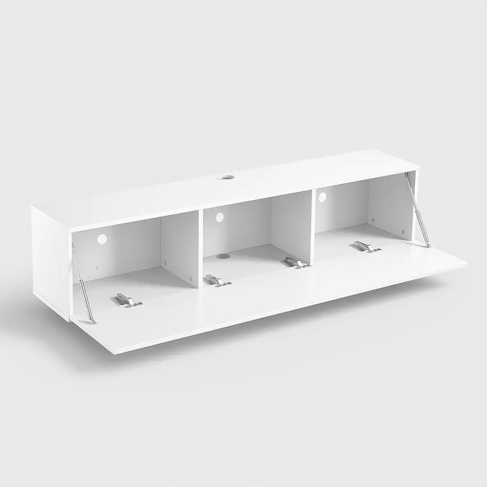 Meuble TV blanc suspendu - Meuble TV