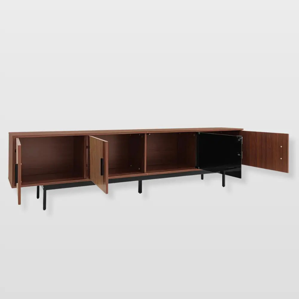 Meuble TV Noyer 200 Cm - Meuble TV
