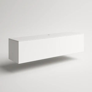 Meuble TV blanc suspendu - Meuble TV