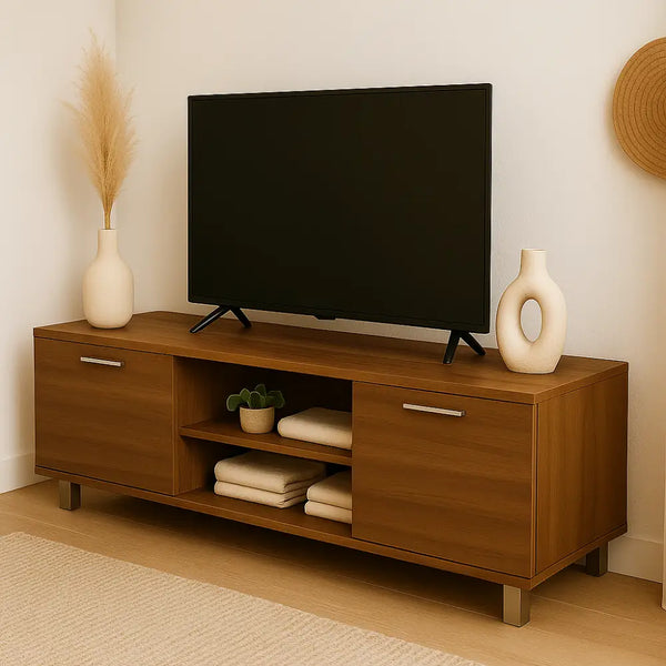 Meuble TV bois brun - Meuble TV