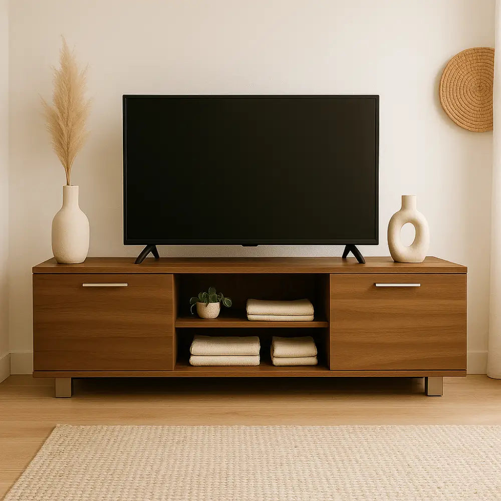 Meuble TV bois brun - Meuble TV