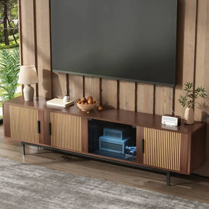 Meuble TV Noyer 200 Cm - Meuble TV