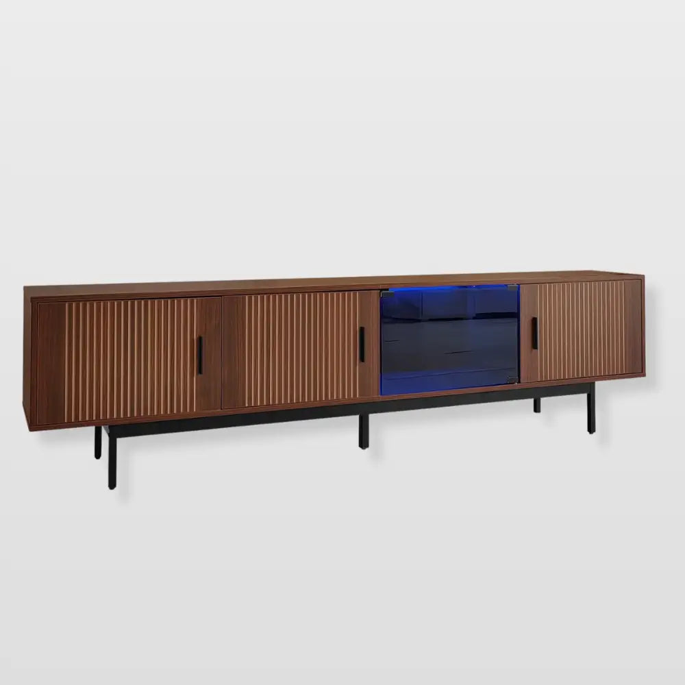 Meuble TV Noyer 200 Cm - Meuble TV