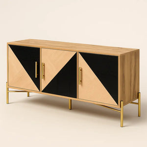 Meuble TV pieds doré - Meuble TV