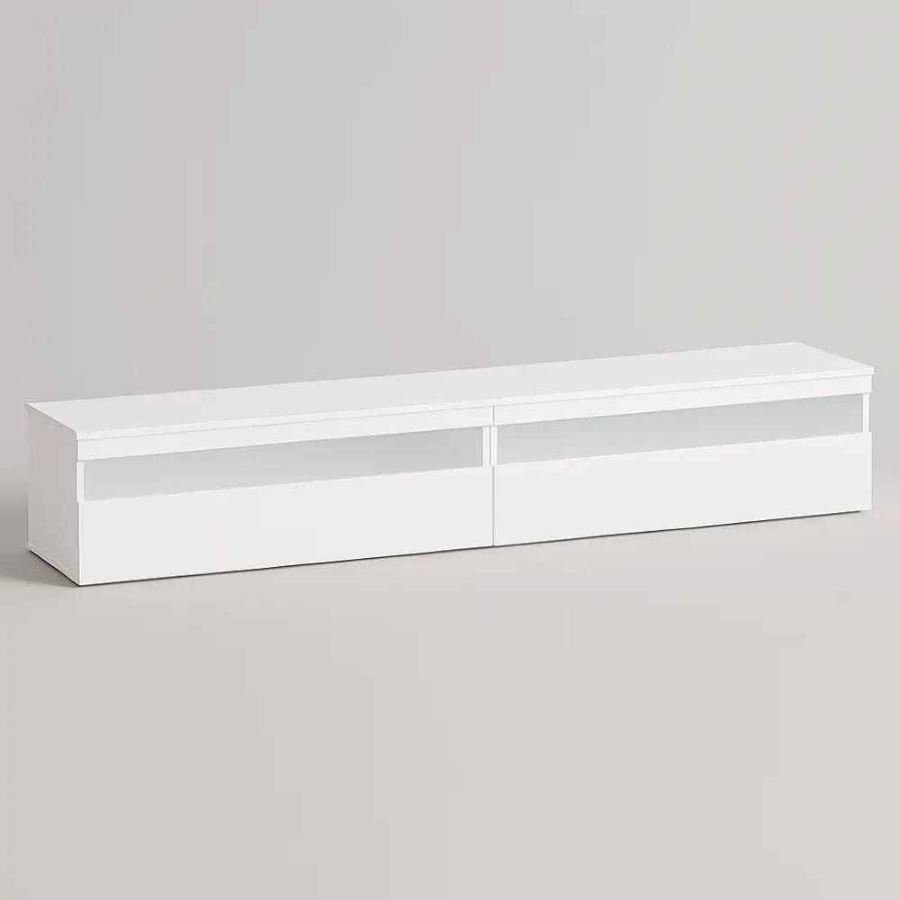 meuble tv suspendu blanc mat - Meuble TV