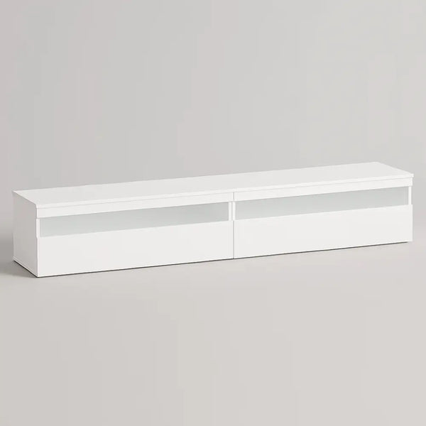 meuble tv suspendu blanc mat - Meuble TV