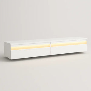 meuble tv suspendu blanc mat - Meuble TV